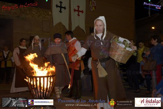 Procesion de las antorchas en Manzanares 2016